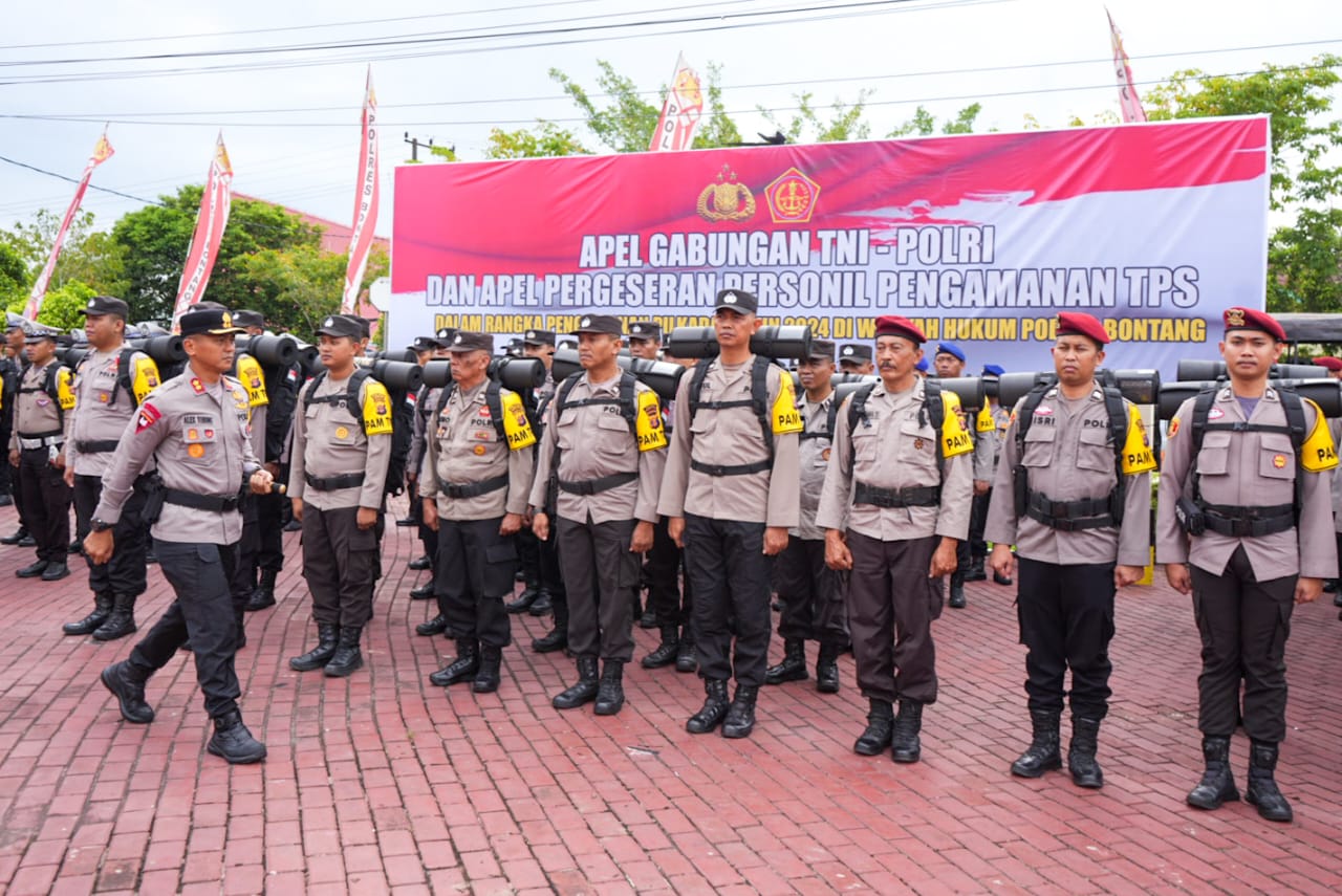 Polres Bontang Kerahkan 1.266 Personil untuk Amankan Pilkada Serentak 2024
