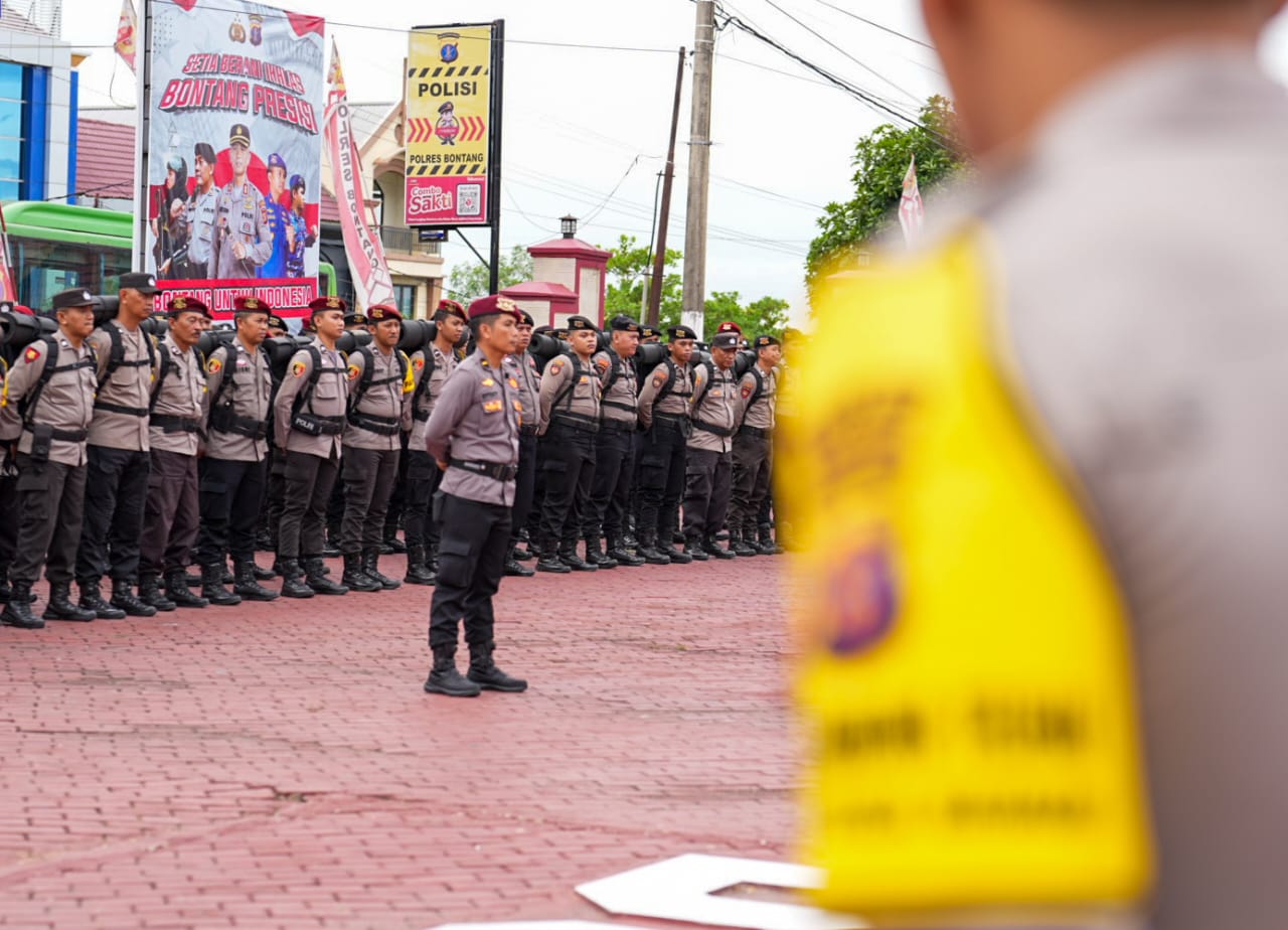 Polres Bontang Kerahkan 1.266 Personil untuk Amankan Pilkada Serentak 2024