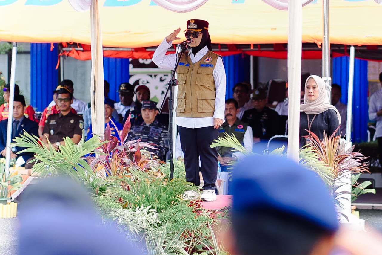 Pimpin Apel HKB Nasional 2025 Kota Bontang: Wali Kota Solidkan Kekuatan Hadapi Potensi Bencana