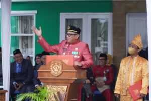 Pimpin Upacara Hari Amal Bhakti, Basri Antisipasi Perpecahan Jelang Pemilu
