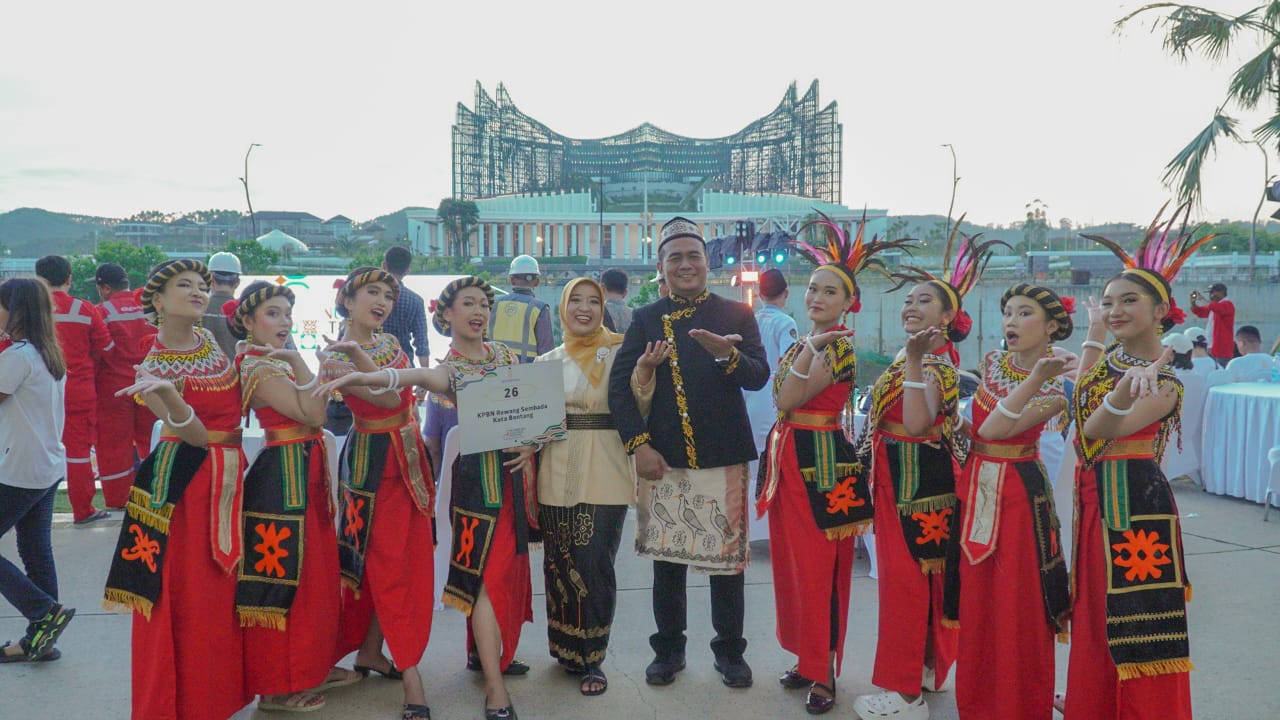 Dari Bontang Terbang di Langit IKN, Kuntul Perak Warnai Parade Budaya NCF 2025