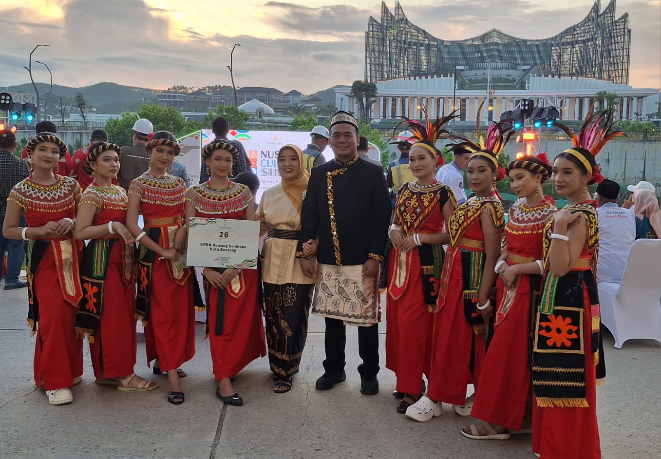 Dari Bontang Terbang di Langit IKN, Kuntul Perak Warnai Parade Budaya NCF 2025